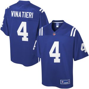 Men’s Indianapolis Colts Adam Vinatieri NFL Pro Line Royal Team Color Jersey