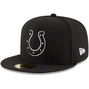Men’s Indianapolis Colts New Era Black B-Dub 59FIFTY Fitted Hat