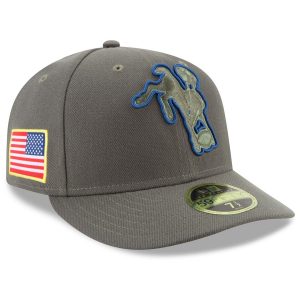 Men’s Indianapolis Colts New Era Olive 2017 Salute To Service Low Profile 59FIFTY Fitted Hat
