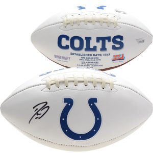 Darius Leonard Indianapolis Colts Fanatics Authentic Autographed White Panel Football