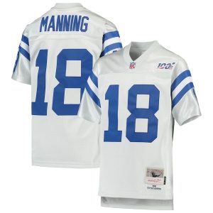 Peyton Manning Indianapolis Colts Mitchell & Ness Youth NFL 100 Retired Player Legacy Jersey